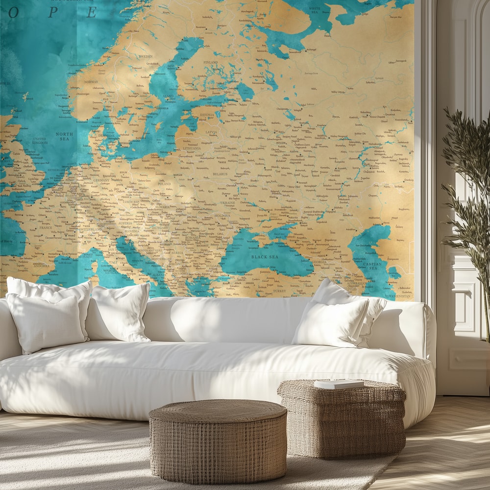 Vintage Europe Map