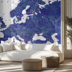 Watercolor Europe Map