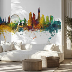 Colorful London Skyline