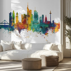 Vibrant Frankfurt Skyline
