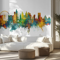 Colorful Las Vegas Skyline