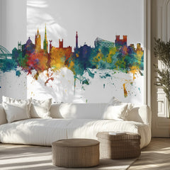 Vibrant Newcastle Skyline