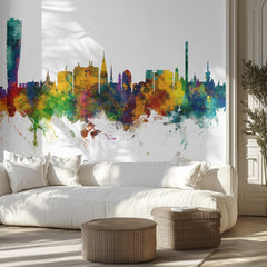 Colorful Malmö Skyline