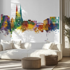 Uppsala Colorful Skyline