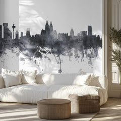 Watercolor Liverpool Skyline