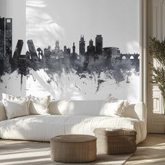 Madrid Watercolor Skyline