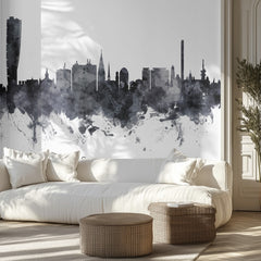Malmo Skyline Watercolor