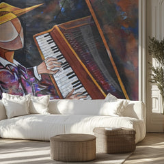 Cubist Piano Man