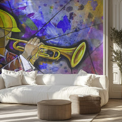 Vibrant Jazz Musician