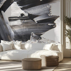 Textured Black White Paint