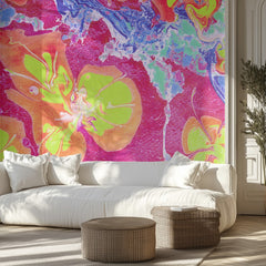 Neon Liquid Blooms