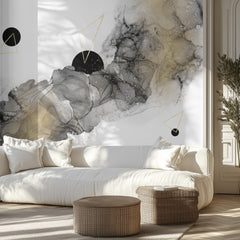 Modern Black Gold Abstract