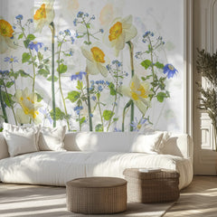 Spring Daffodils and Blues