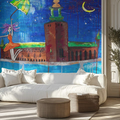 Whimsical Girl Stockholm Night