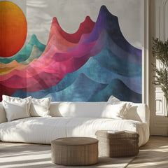 Colorful Mountain Sunset