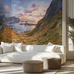 Autumn Fjord Sunset