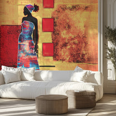 Vibrant African Silhouette