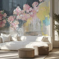 Pink Floral Abstract