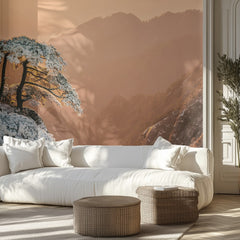 Snowy Golden Pines