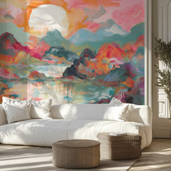 Vibrant Mountain Sunset