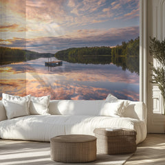 Golden Hour Lake Reflections
