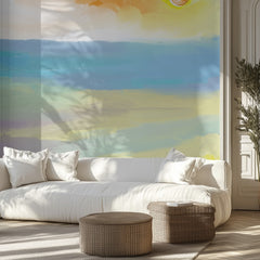 Vibrant Abstract Beach Painting