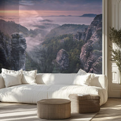 Misty Mountain Sunrise