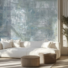 Serene Blue Gray Abstract