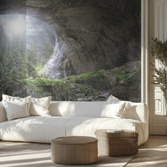 Misty Forest Cave Arch