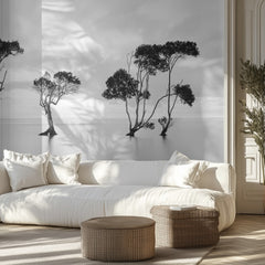 Serene Water Trees