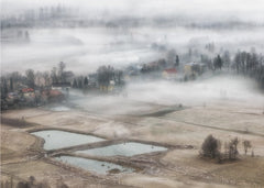 Misty Winter Village