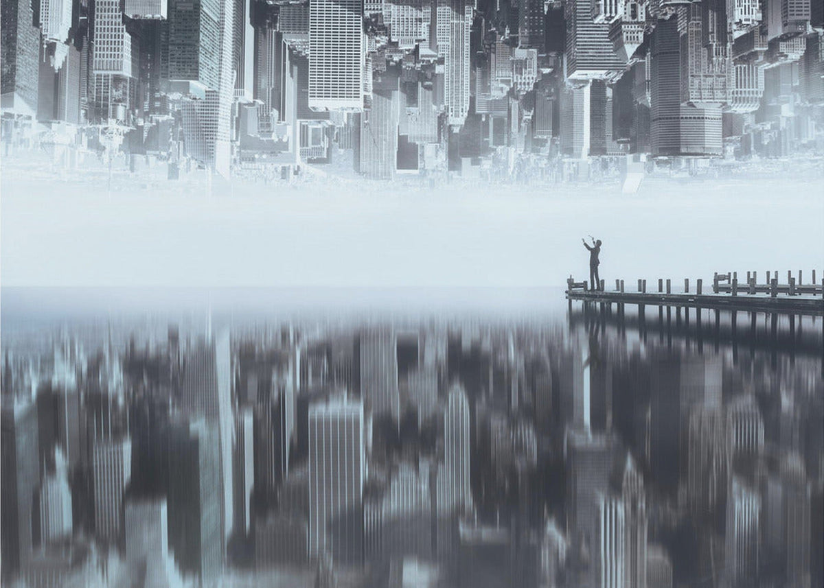 City of Mirror - New York skyline, a reflection