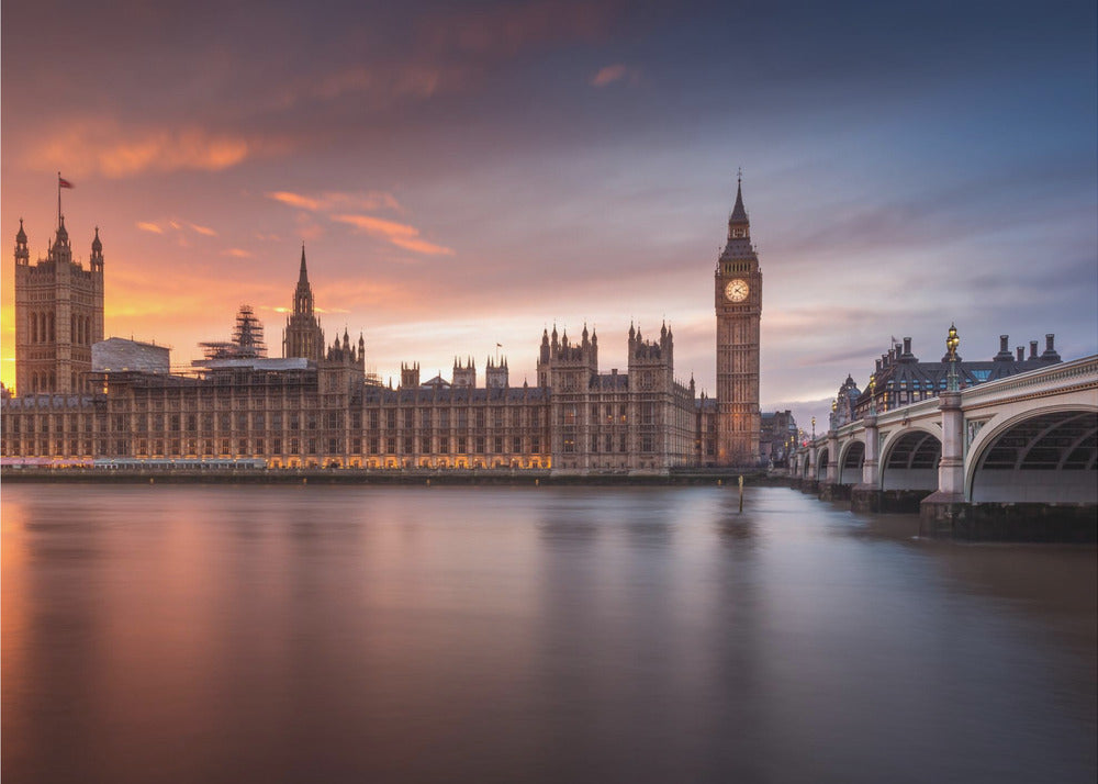 London Palace of Westminster Sunset