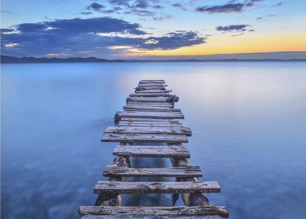 Calm Pier Sunset