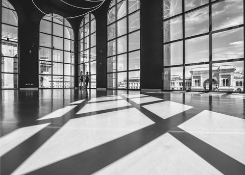 Lights and shadows - Dramatisk fototapet med ljus och skuggor