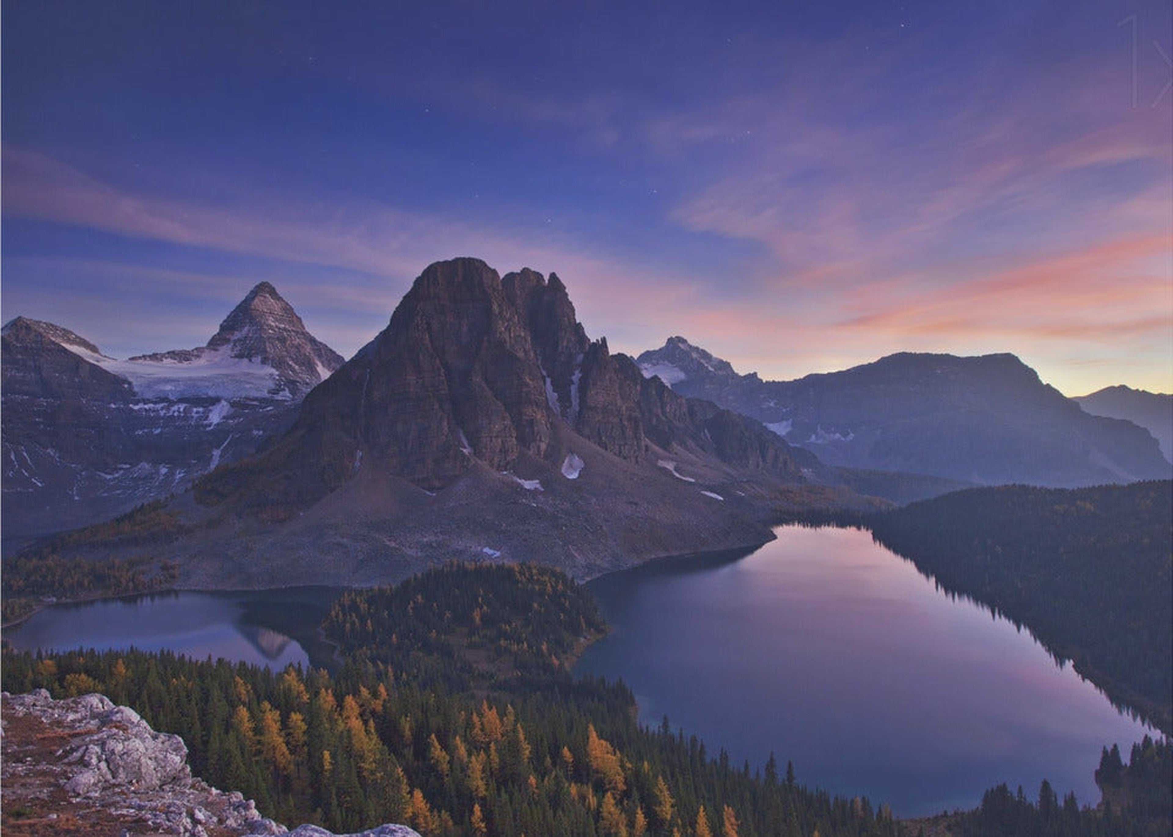 Twilight at Mount Assiniboine