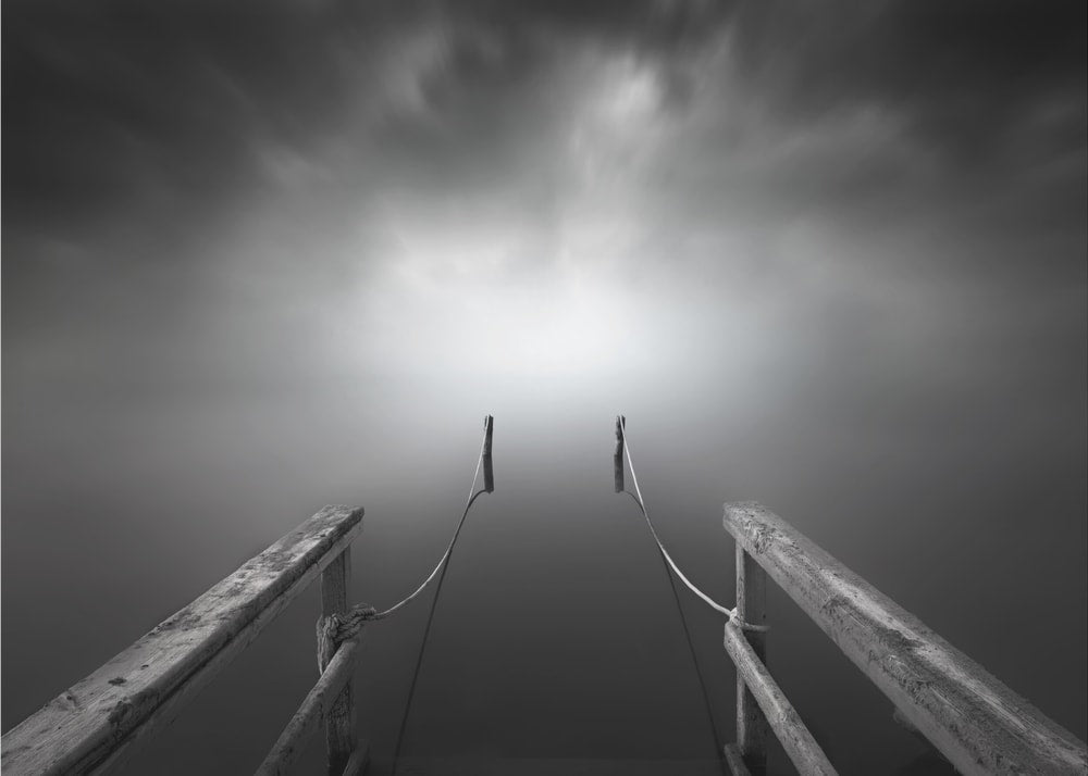 Misty Pier To Light