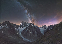 Milky Way Glacier Peaks