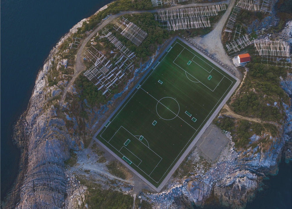 The furthest football field - Football pitch on a lonely island