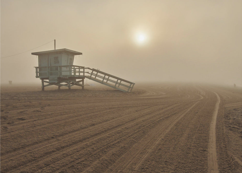 Tåke på stranden - Santa Monica