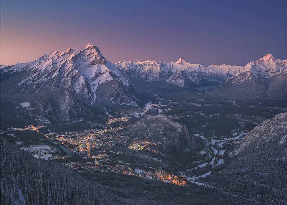 Mountain Town Twilight