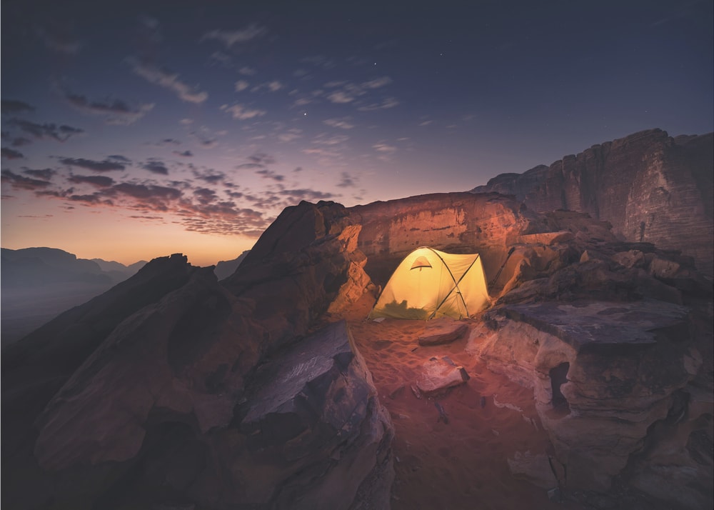 Glowing Desert Tent