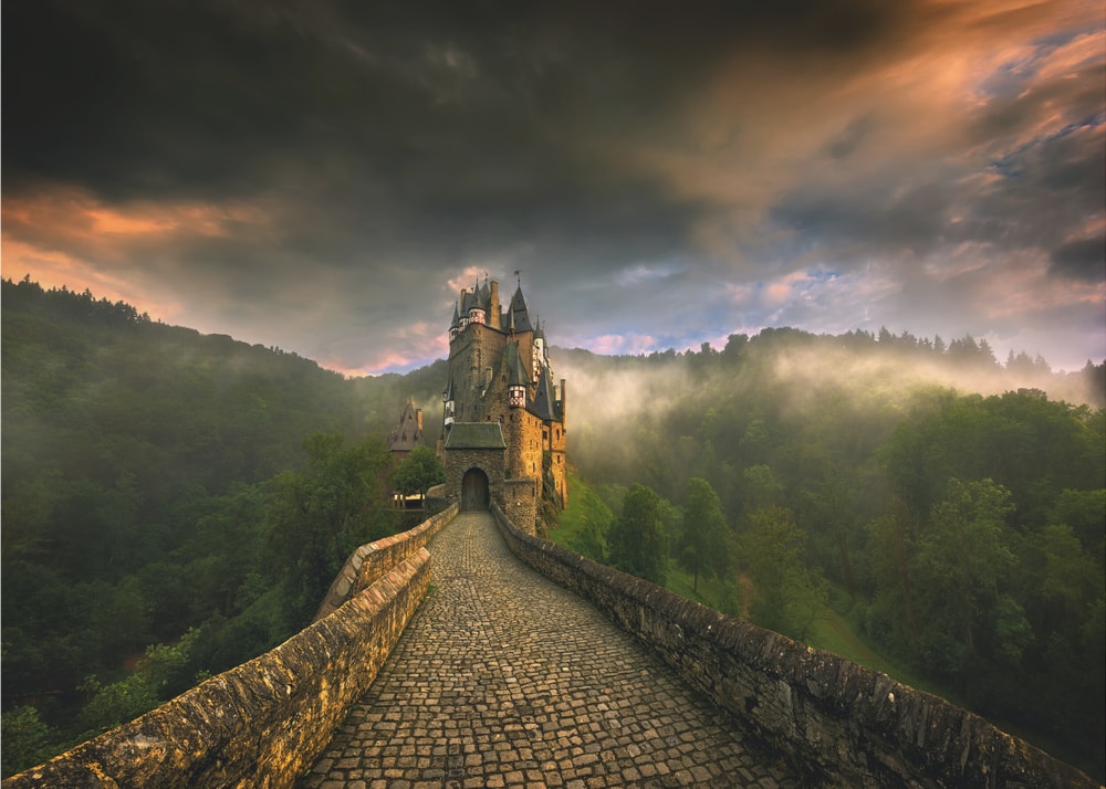 Eltz Castle Misty Bridge