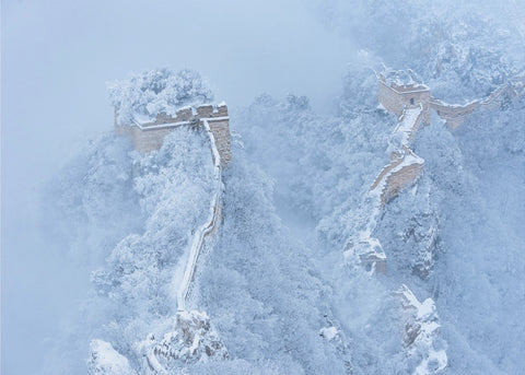 The Great Wall in ice and snow