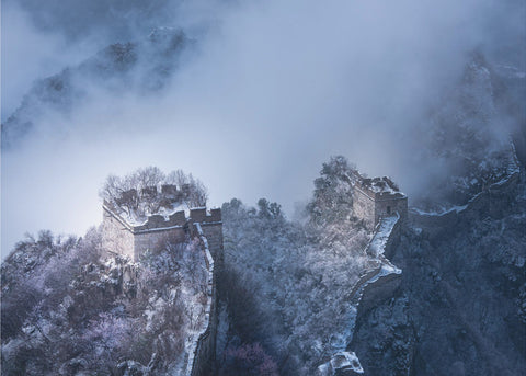 Peach blossom snow of the Great Wall