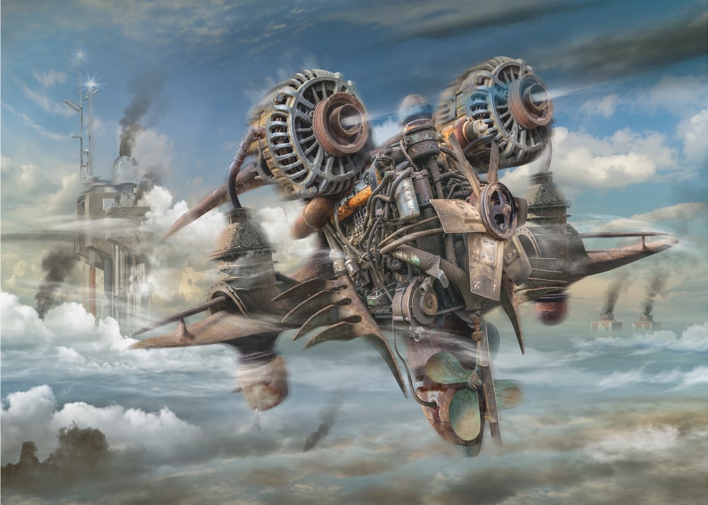 Steampunk Flying Machine