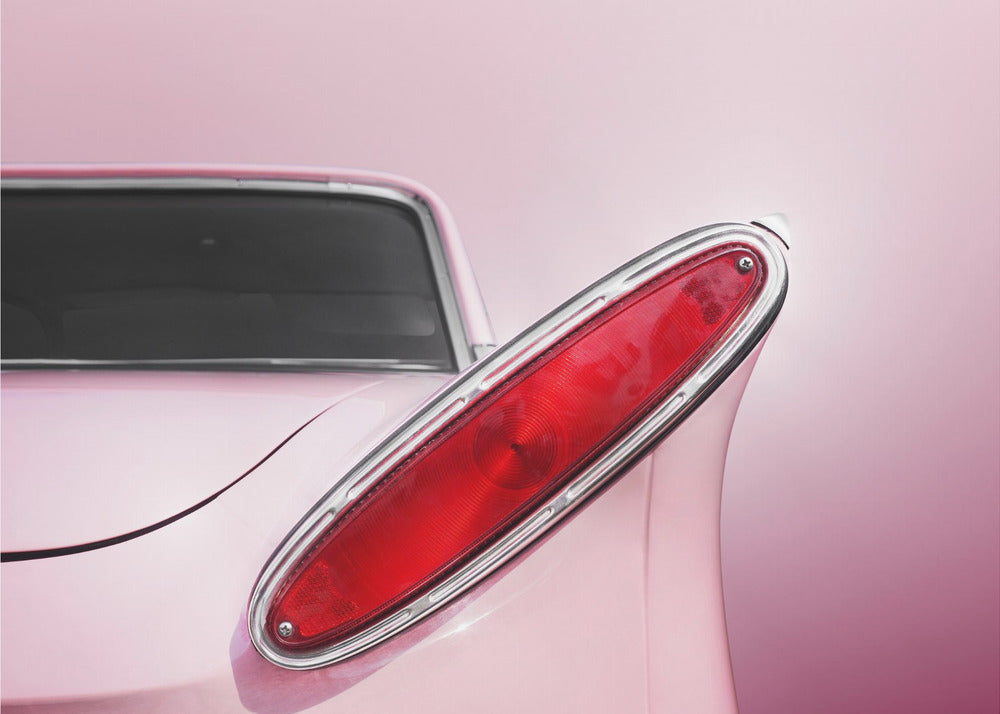 US classic car 1961 Comet tail fin abstract