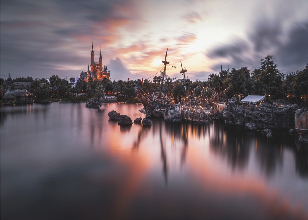 Fairytale Castle Lake Glow