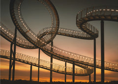 Spiral Path at Sunset