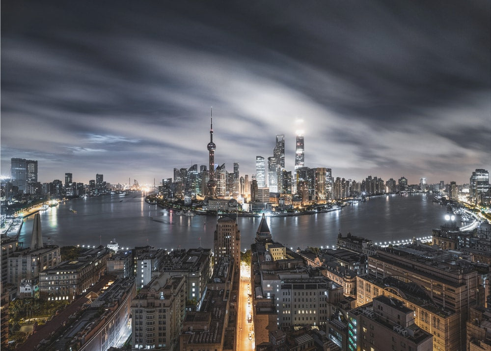 Shanghai City Night Flow